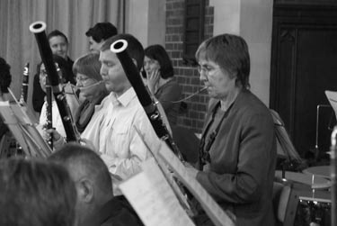Members playing their instruments